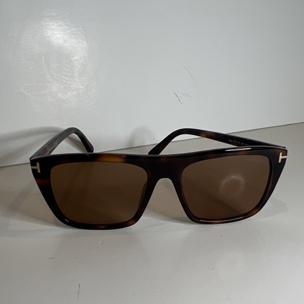 Tom Ford Aslan TF 1175 53E Square Tortoise Brown Sunglasses 56-18 145 UV400